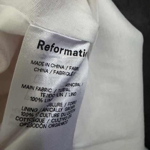 NEW REFORMATION Bridgton Linen Dress Size 2 B2507 - Picture 8 of 8